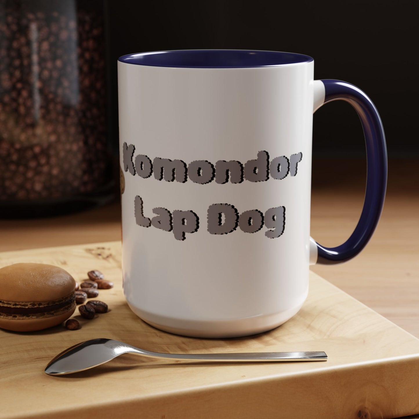 Komondor Lap Dog Coffee Mug - Funny Pet Lovers Gift - 11oz & 15oz - Schmartypants