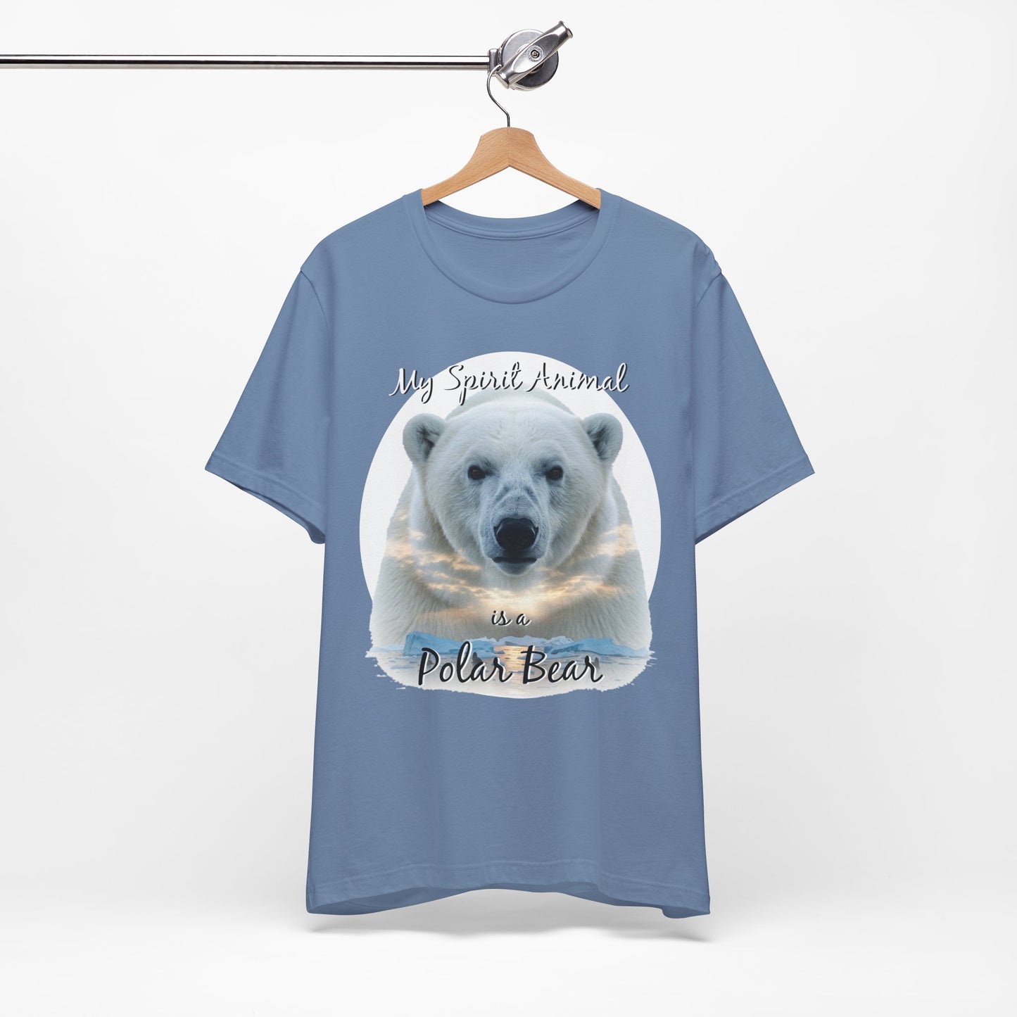 Polar Bear Tee, My Spirit Animal, Wildlife Lover Gift, Alaskan Traveler Shirt, Nature Enthusiast Top, Arctic Wildlife Apparel