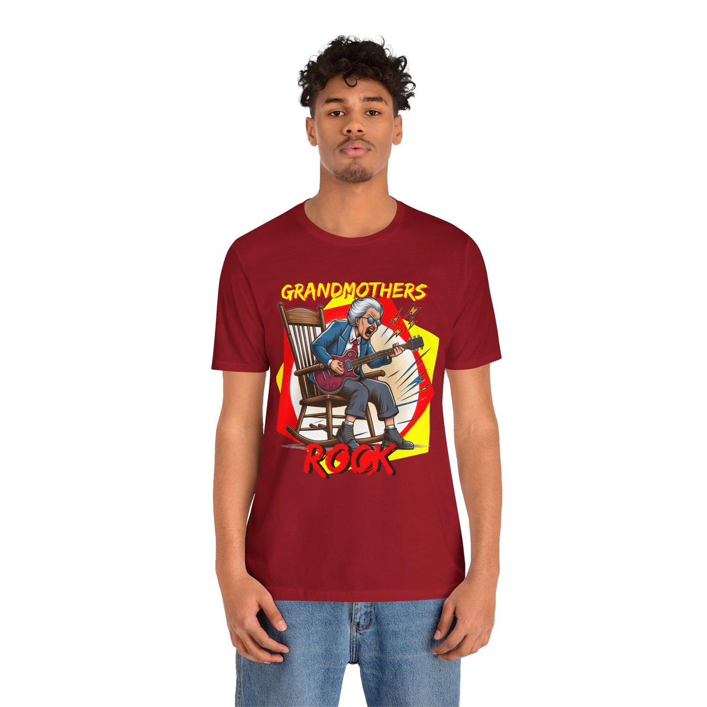 'Grandmothers Rock' Unisex Jersey Short Sleeve Tee - Funny Gift to Show Love for the Special Grandmother in Your Life - Schmartypants