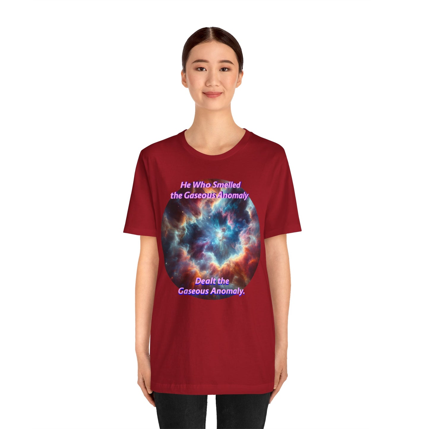 Hilarious Gaseous Anomaly Tee - Unisex Jersey Short Sleeve T-Shirt - Science Fiction Lovers - Star Trek Fans - Schmartypants