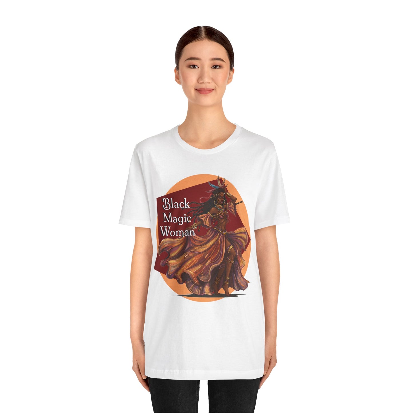 'Black Magic Woman' Tee, Witchy Apparel, Boho T-Shirt, Festival Outfit, Classic Rock Fans, Santana, Fleetwood Mac - Schmartypants