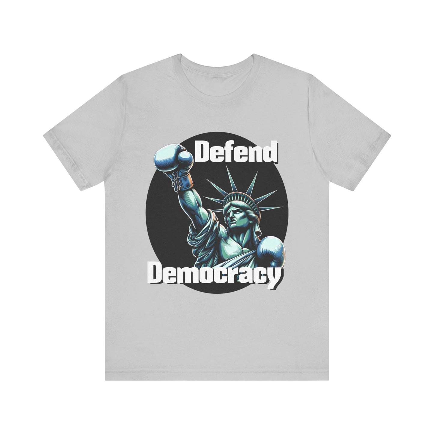 Defend Democracy Tee - Unisex Jersey Short Sleeve Shirt - Protest Wear - Activist Tee - Schmartypants