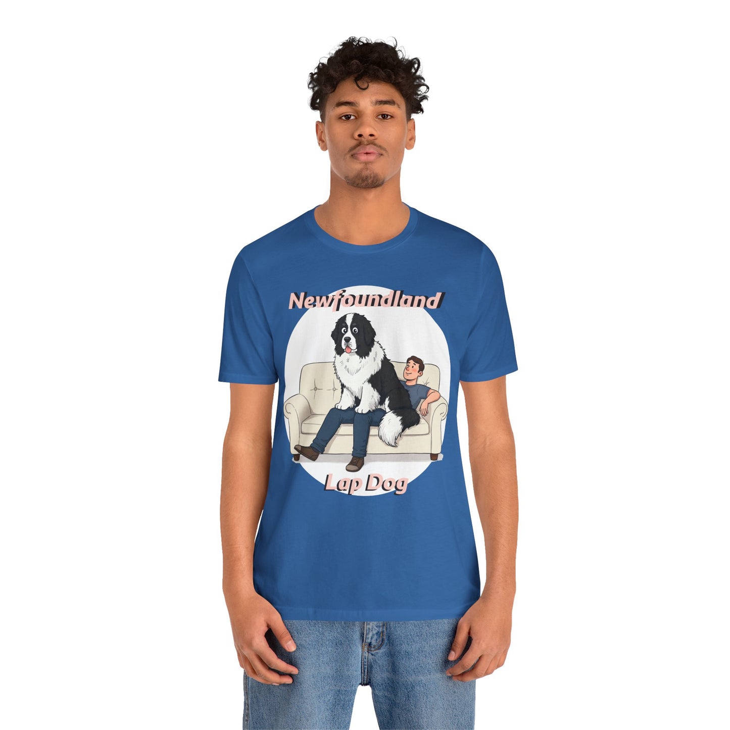 Hilarious Newfoundland Lap Dog Tee - Cozy Unisex Jersey Short Sleeve Shirt for Dog Lovers - Schmartypants