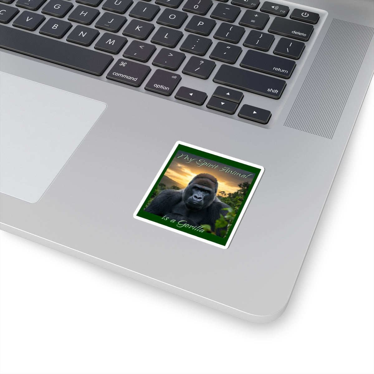 'My Spirit Animal is a Gorilla' Kiss-Cut Stickers - Nature Lover's Gift, Primate Lovers - Schmartypants