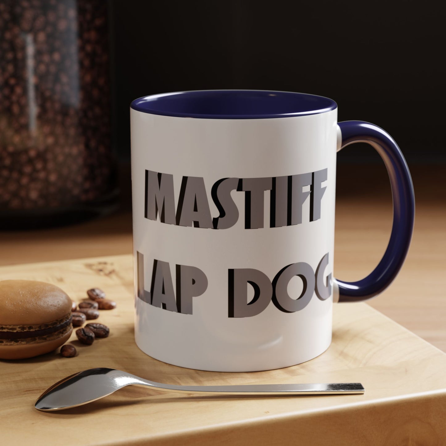 Mastiff Lap Dog Accent Coffee Mug - Perfect Funny Gift for Dog Lovers, Mastiff Breeders - Schmartypants