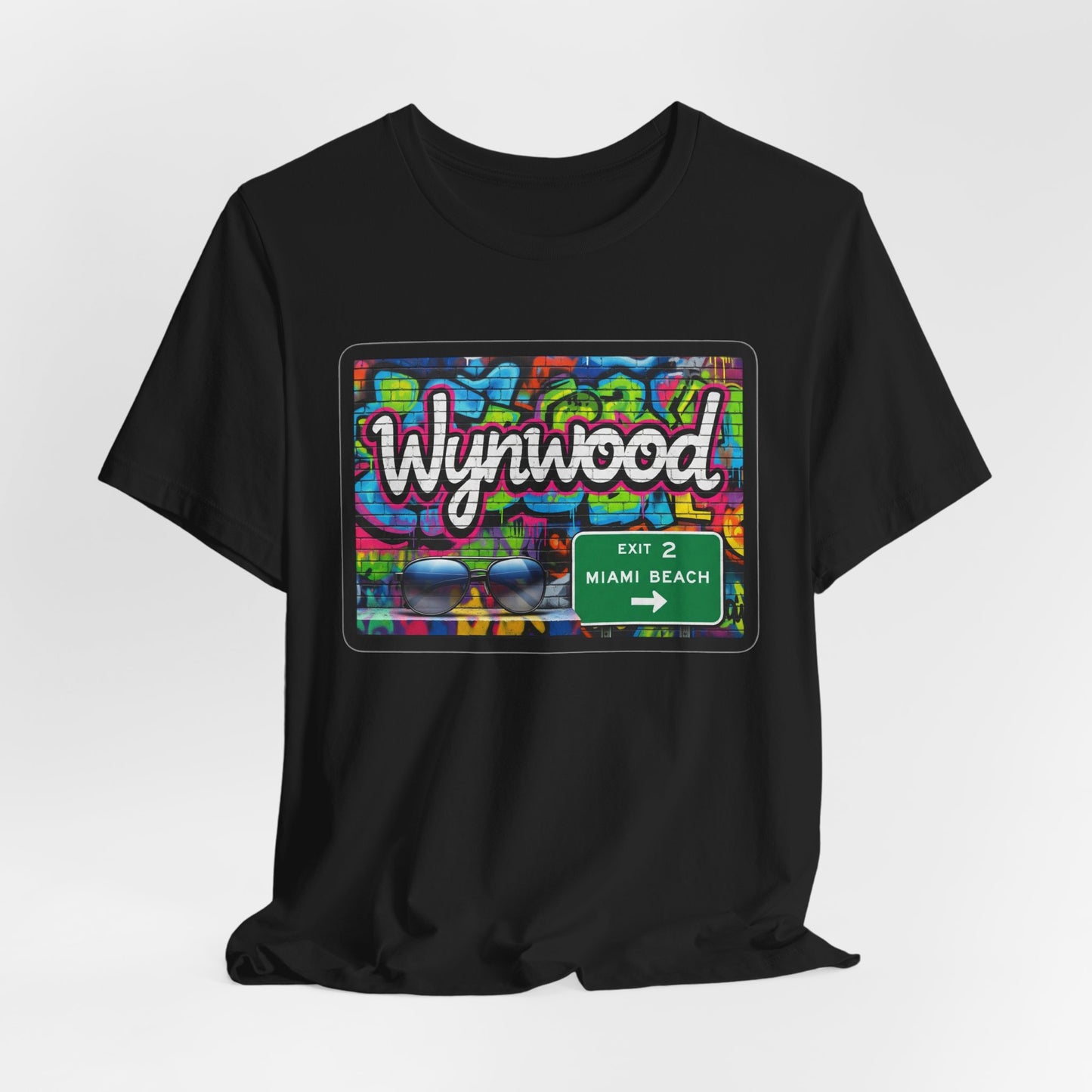 Wynwood Art Scene Tee, Unisex Graphic T-Shirt, Miami Beach Gift, Street Art Apparel, Casual Wear, Travel Inspiration