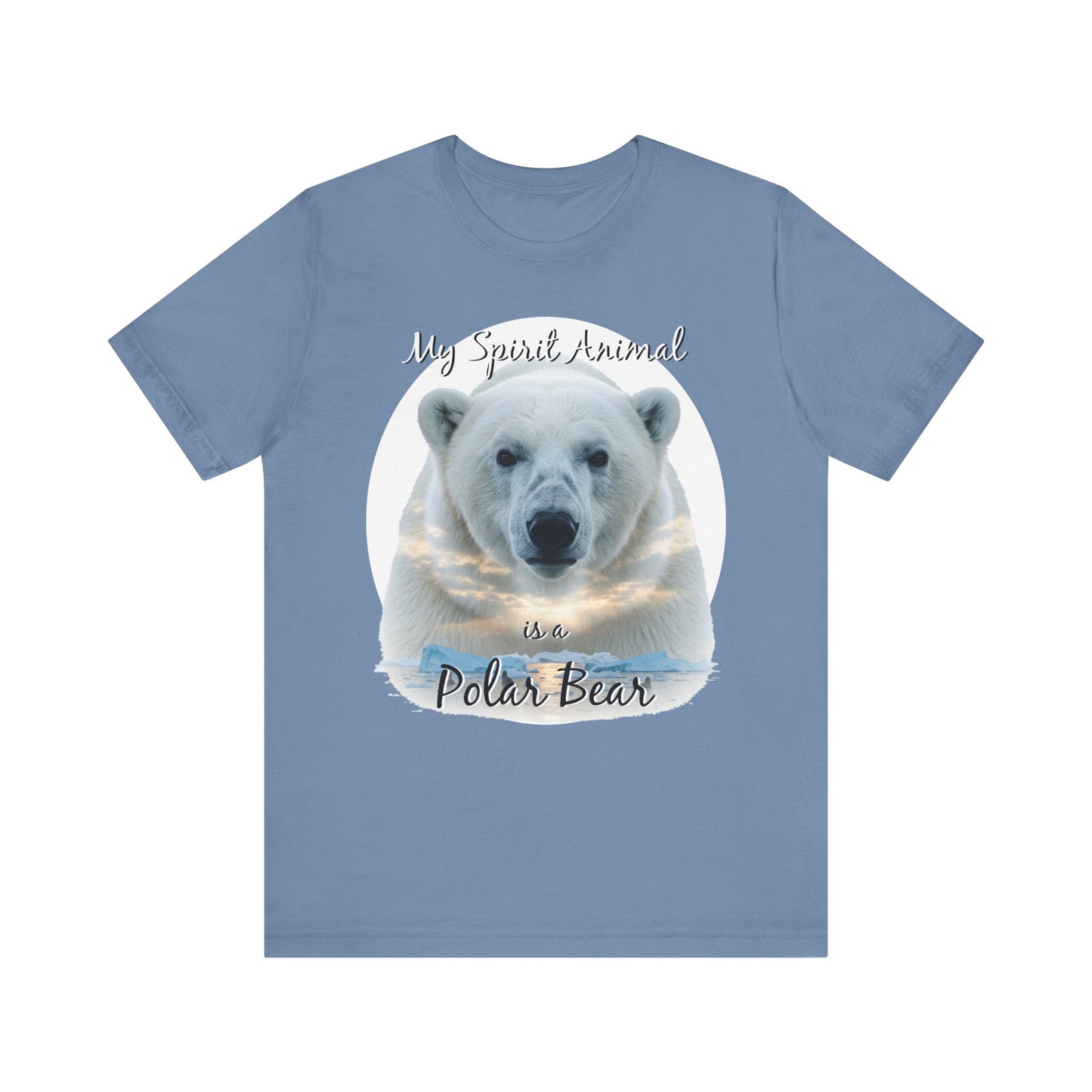 Polar Bear Tee, My Spirit Animal, Wildlife Lover Gift, Alaskan Traveler Shirt, Nature Enthusiast Top, Arctic Wildlife Apparel