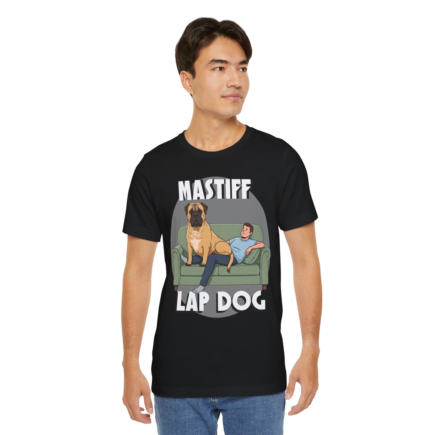 Mastiff Lap Dog Tee | Funny Dog Lover Shirt, Pet Owner Gift, Casual Wear, Birthday Present, Animal Lover Apparel - Schmartypants