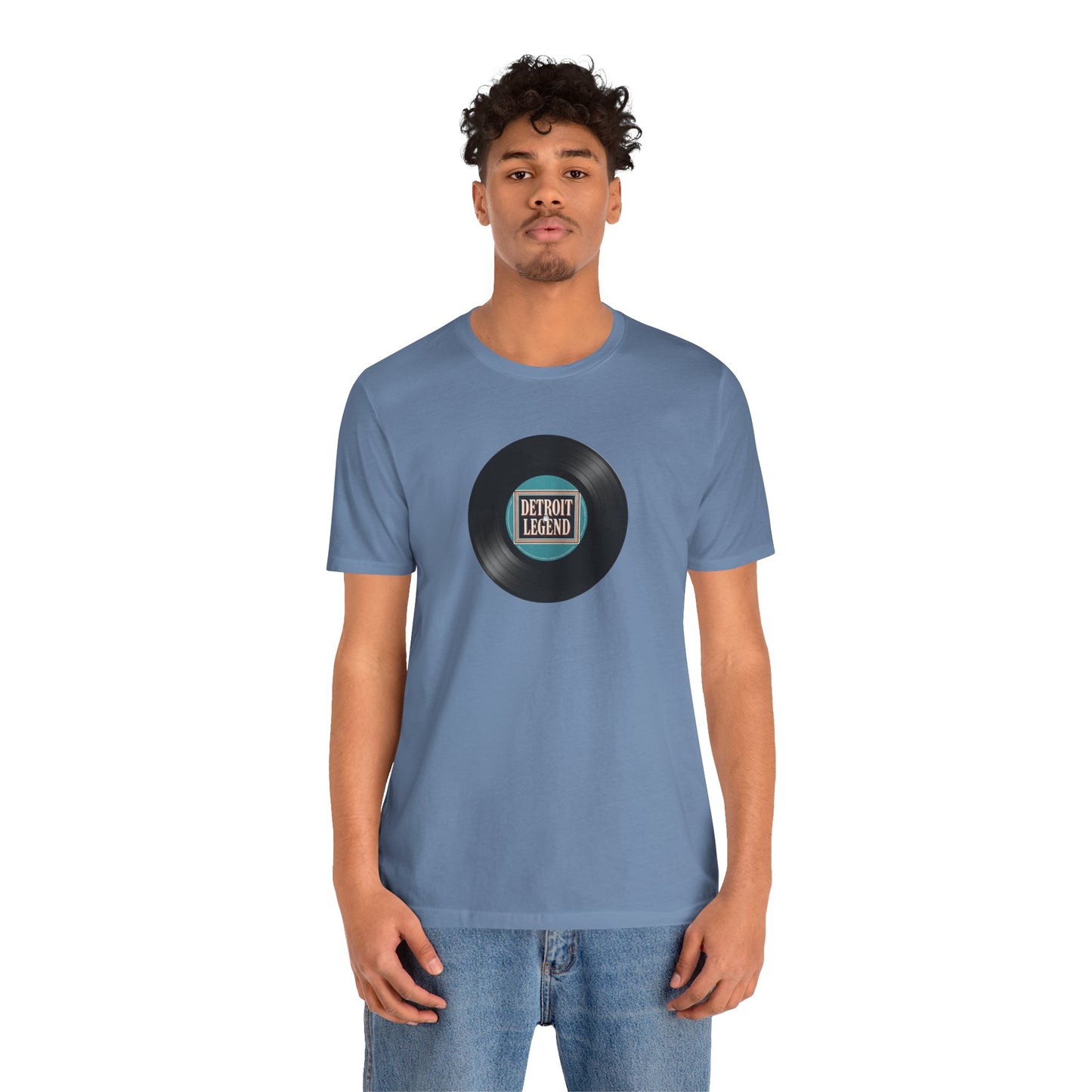 Detroit Legend Vinyl Record Tee, Music Lover Shirt, Unisex Casual Wear, Gift for Music Fans, Retro Record T-Shirt, Motown Shirt