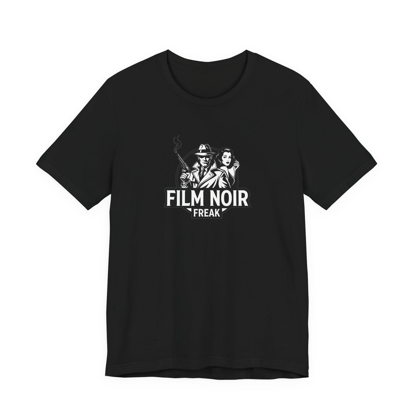 Film Noir Freak Tee, Vintage Movie Shirt, Classic Cinema Apparel, Gift for Film Lovers, Retro Graphic Tee, Unisex Short Sleeve Shirt