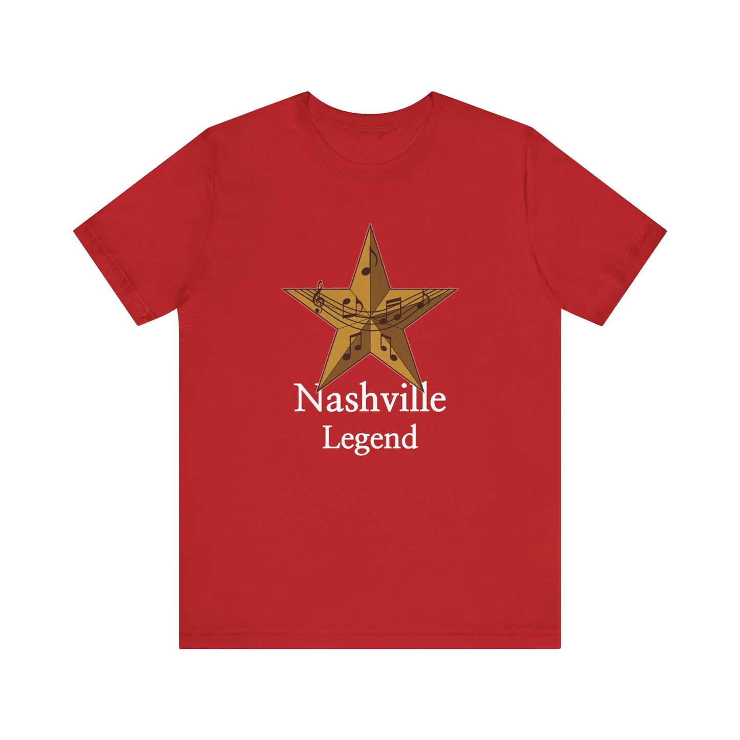 Nashville Legend Tee, Unisex Jersey T-Shirt, Country Music Apparel, Gift for Musicians, Nashville Souvenir, Western Style Clothing