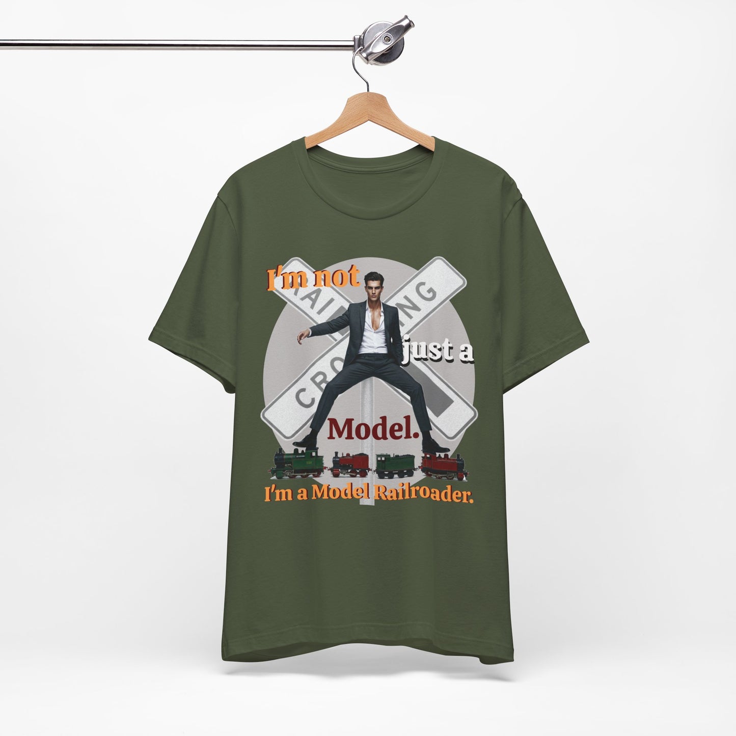 Funny Model Railroader Tee - Perfect Gift for Train Enthusiasts - Schmartypants