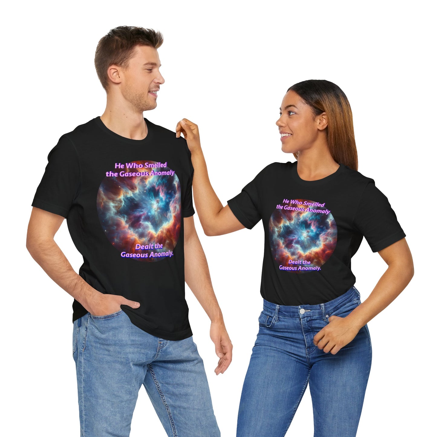 Hilarious Gaseous Anomaly Tee - Unisex Jersey Short Sleeve T-Shirt - Science Fiction Lovers - Star Trek Fans - Schmartypants