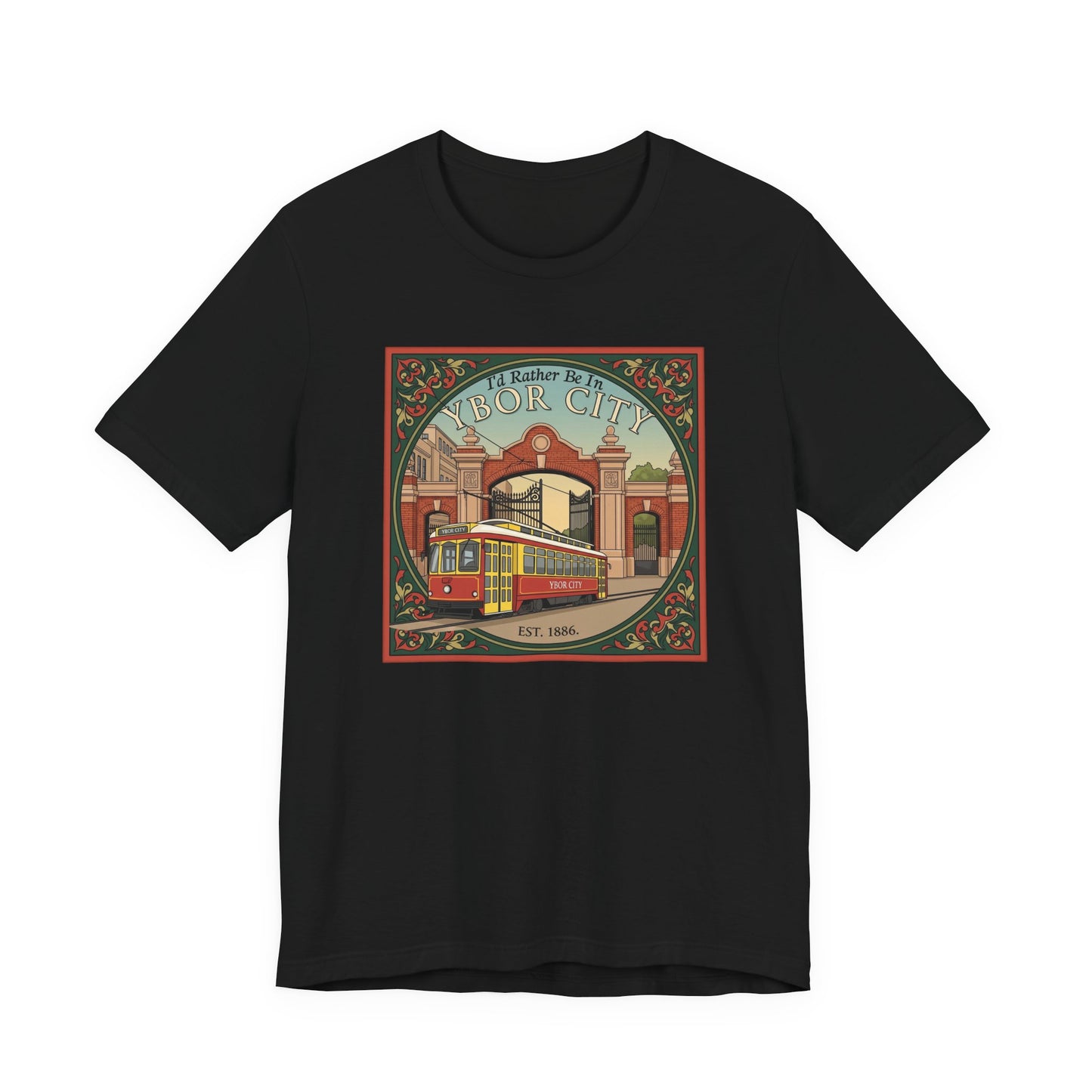 Ybor City Vintage Tee, Tampa Florida Arts District Unisex Shirt, Music Lovers Gift, Retro Style T-shirt, Hipster Clothing