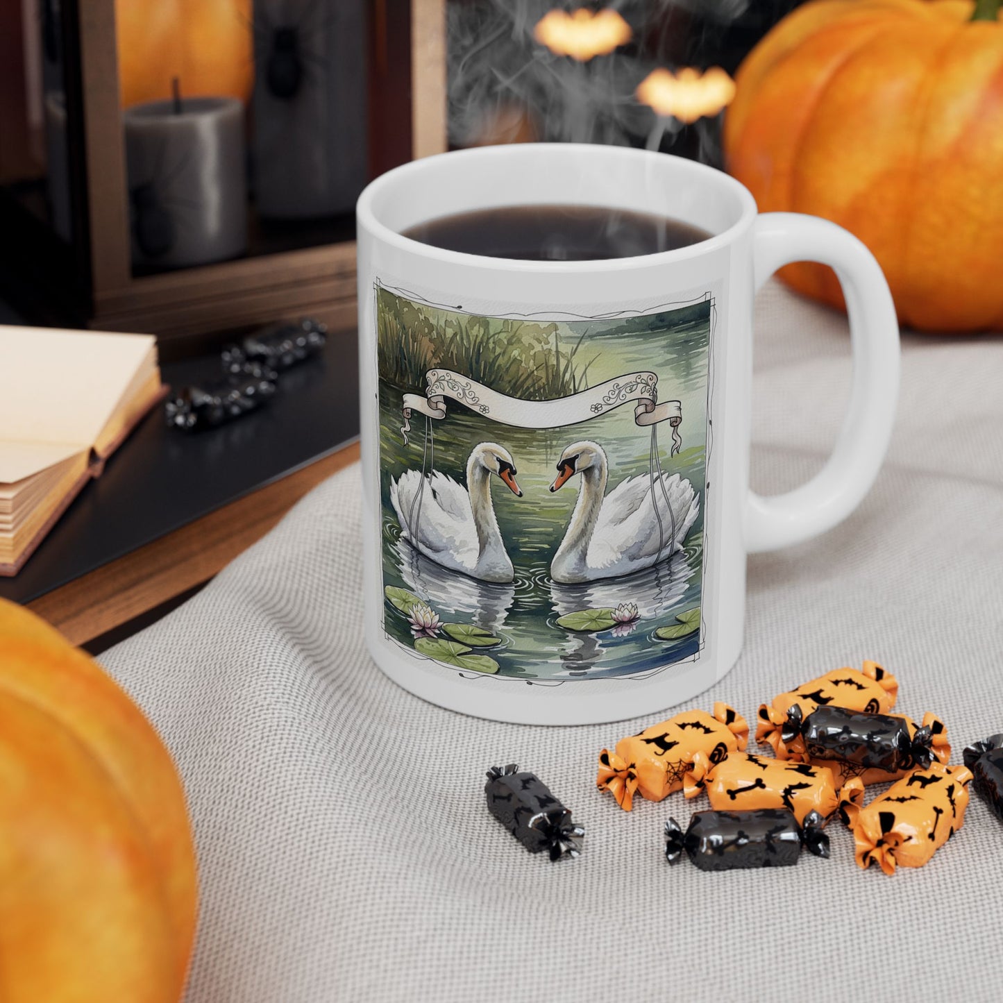 Personalizable Wedding Reception Favor Ceramic Mug, Gift Coffee Cup, Customizable Bridal Shower Tea Mug, Special Occasion Guest Present