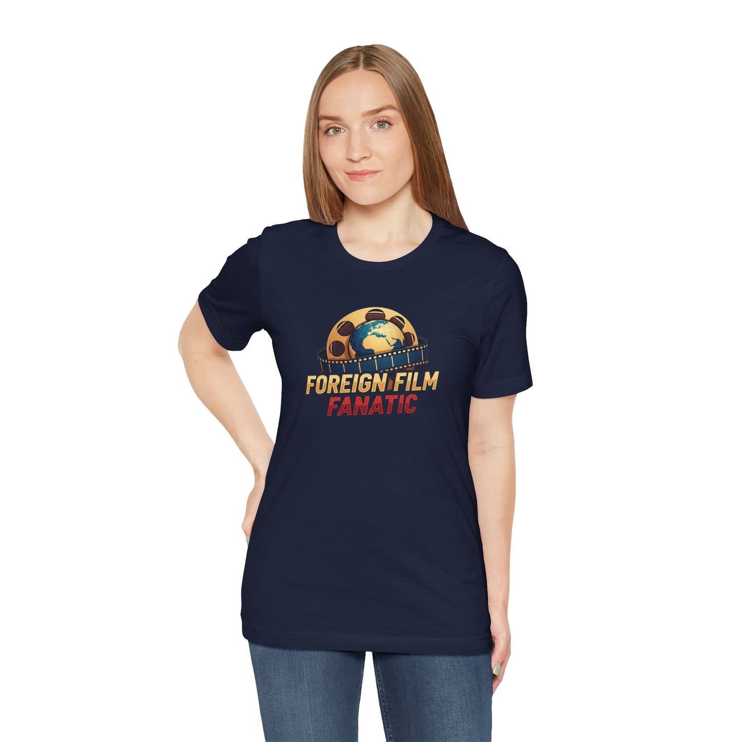 Foreign Film Fanatic Tee, Movie Lover T-Shirt, Cinema Enthusiast Apparel, Film Buff Gift, Unisex Short Sleeve Top, Casual Graphic Tee