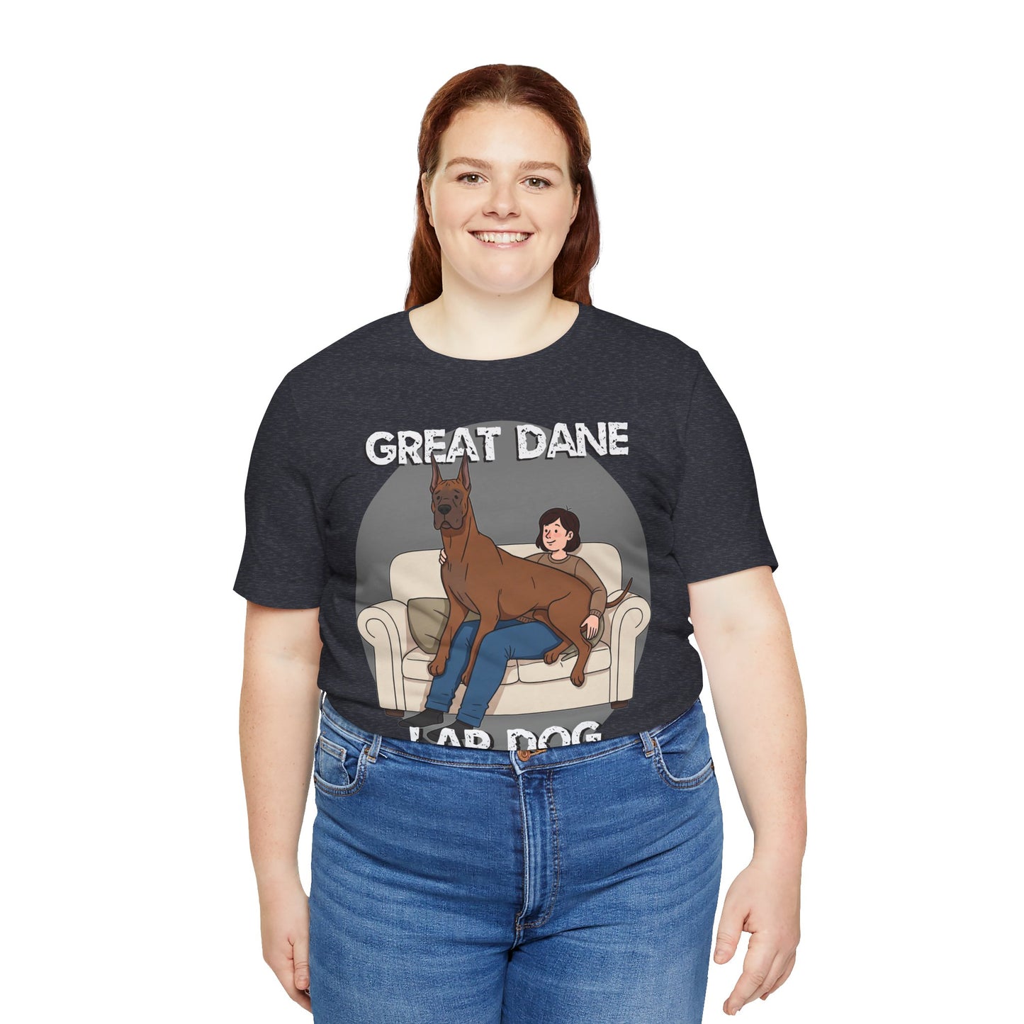 Great Dane Lap Dog Unisex Jersey Tee - Funny Perfect Gift for Dog Lovers - Schmartypants