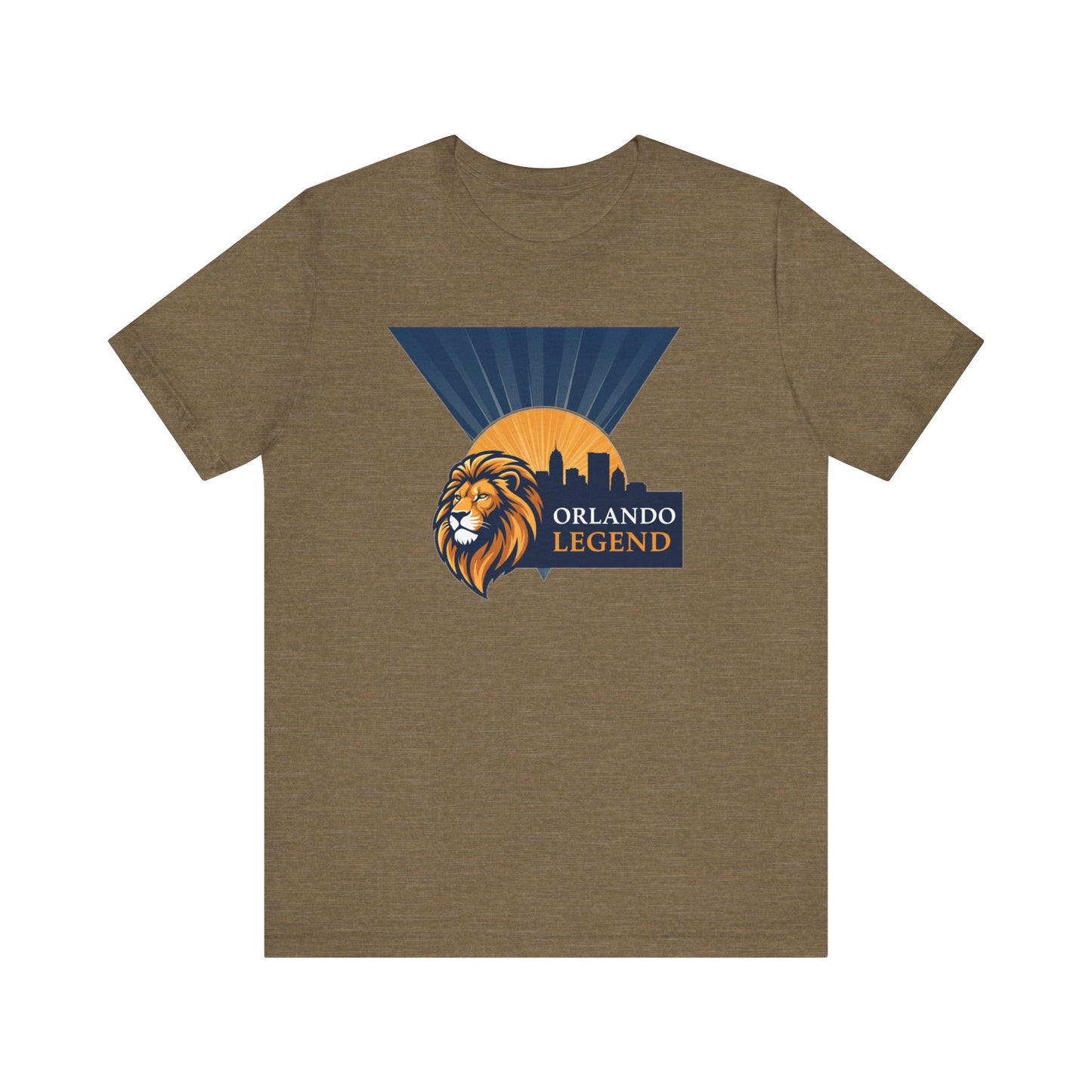 Orlando Legend Unisex Tee, Casual Graphic Tee, Lion Design Shirt, Gift for Fans, Everyday Wear, Florida Souvenir T-shirt