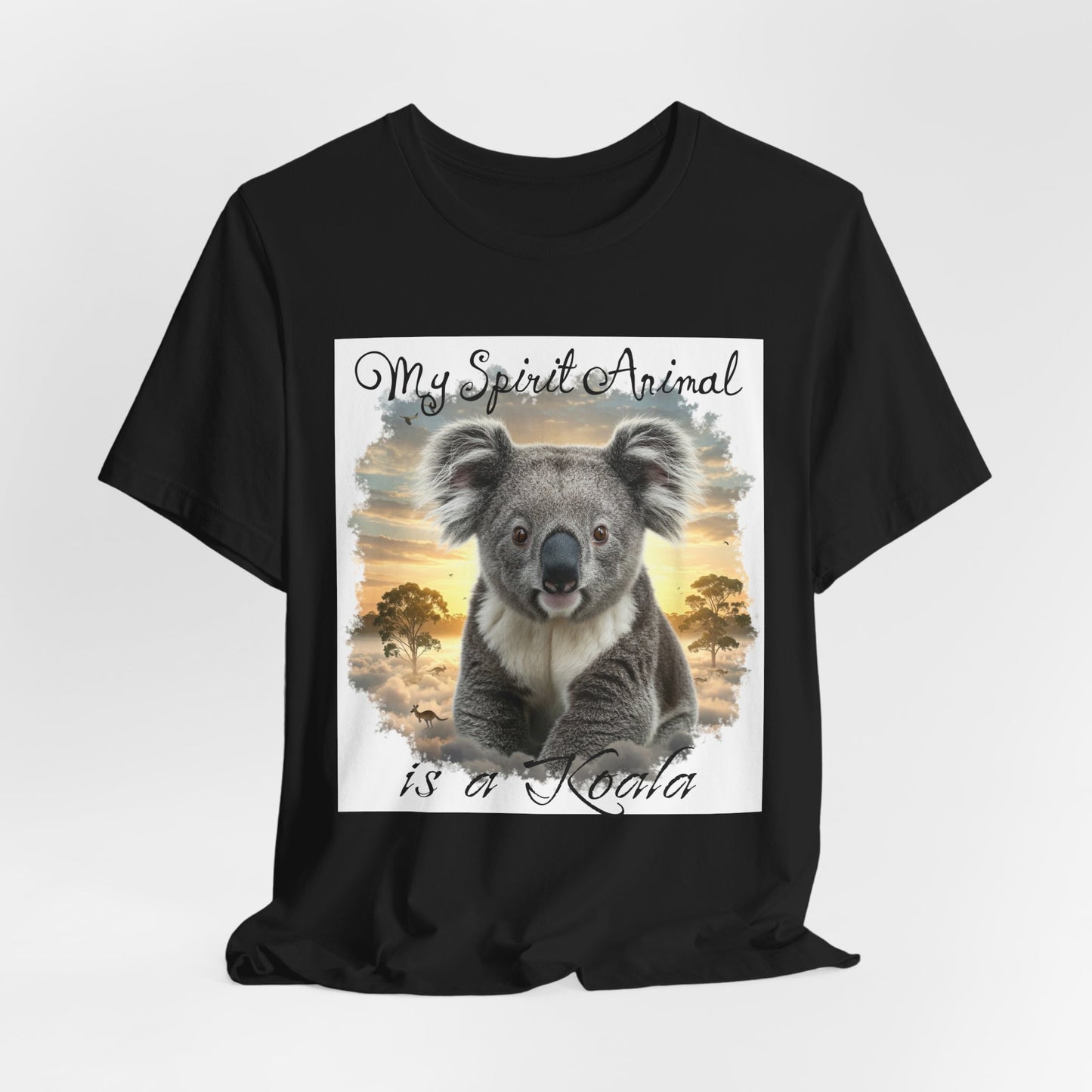 'My Spirit Animal is a Koala' Unisex Jersey Tee - Nature Lover's Gift - Beautiful Aussie Shirt - Schmartypants