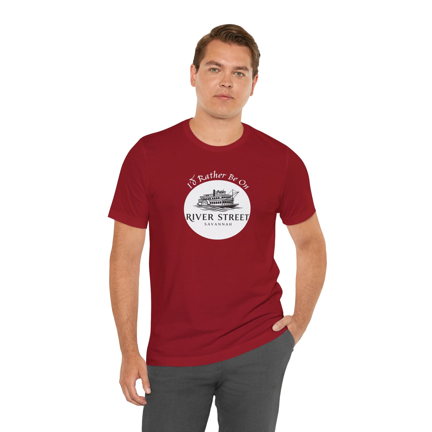 Savannah River Street Tee - I'd Rather Be On River Street, Casual T-Shirt, Travel Lover Gift, Summer Wear, Vacation Apparel, Unique Souvenir