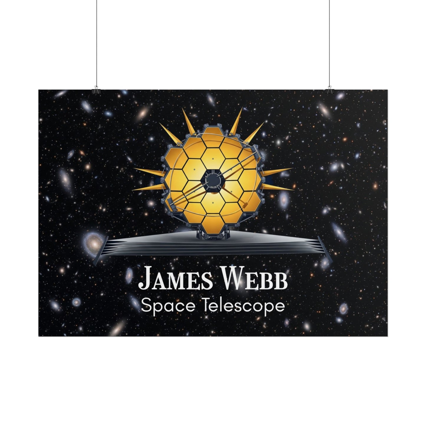 James Webb Space Telescope Rolled Poster, Astronomy Decor, Space Lover Gift, Educational Wall Art, Science Poster, Astronaut Room Decor
