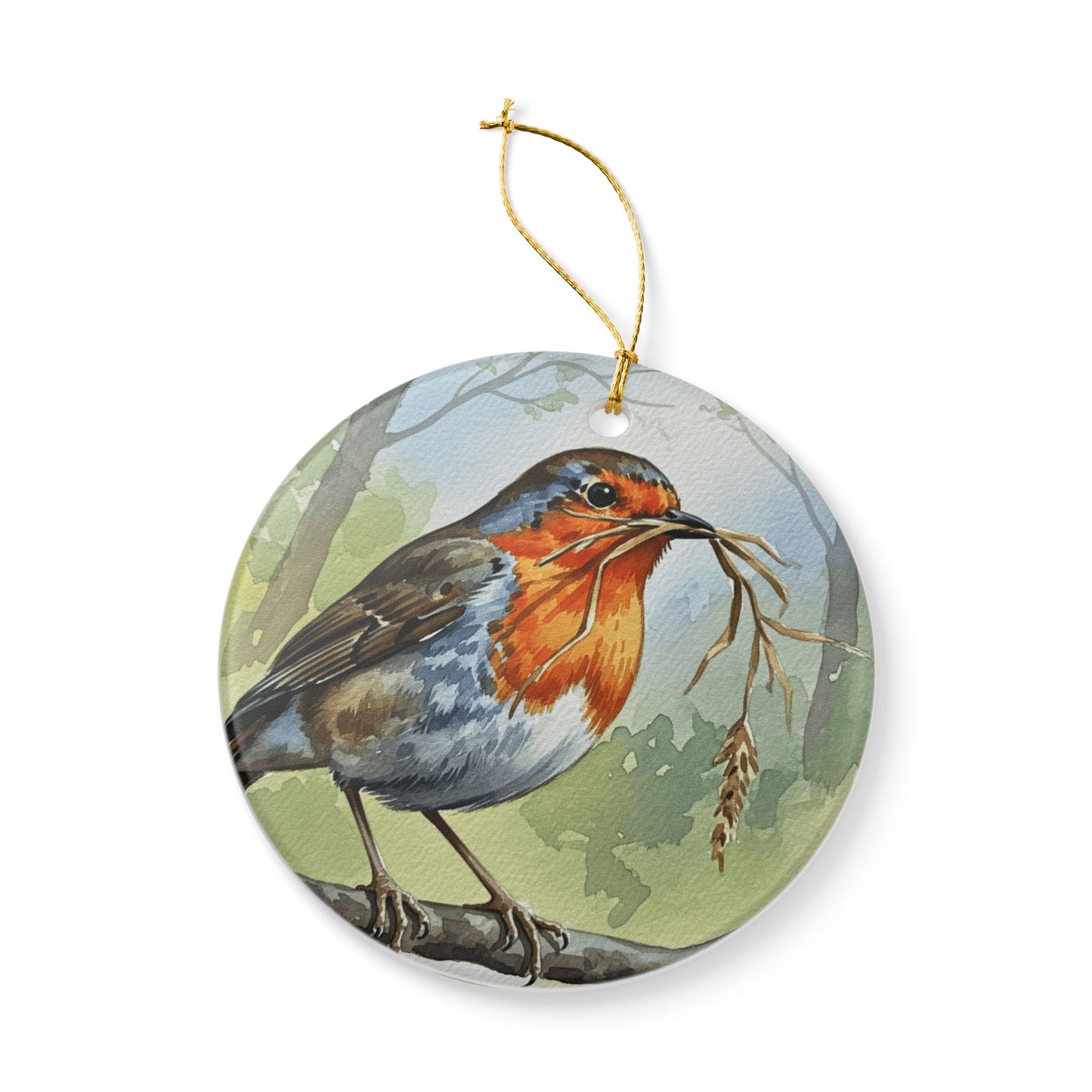 Charming Bird Ornament, Seasonal Home Decor, Nature Lover Gift, Christmas Decoration, Eco-Friendly Keepsake, Robin Ornament