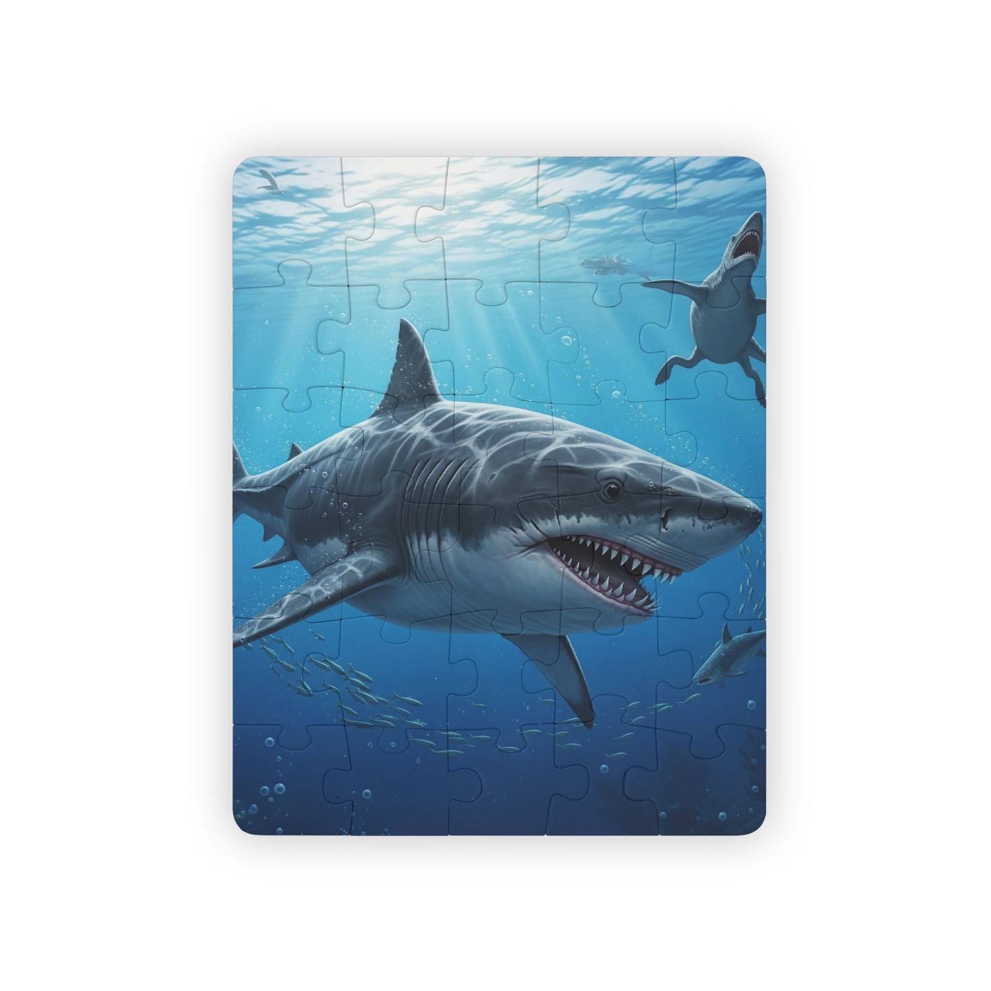 Megalodon Pre-historic Ocean Shark Adventure Puzzle for Kids, Educational Fun Toy, Underwater Play, Marine Life Gift, Family Activity Game