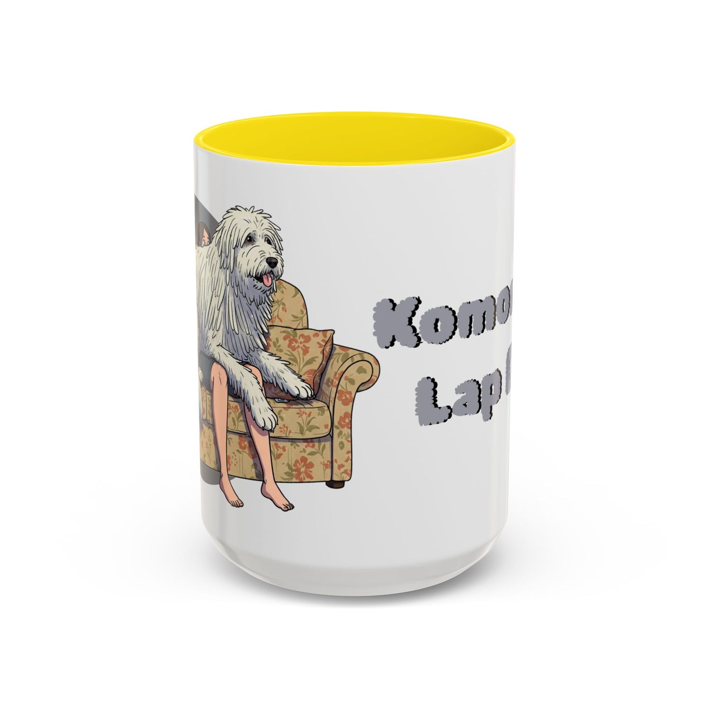 Komondor Lap Dog Coffee Mug - Funny Pet Lovers Gift - 11oz & 15oz - Schmartypants