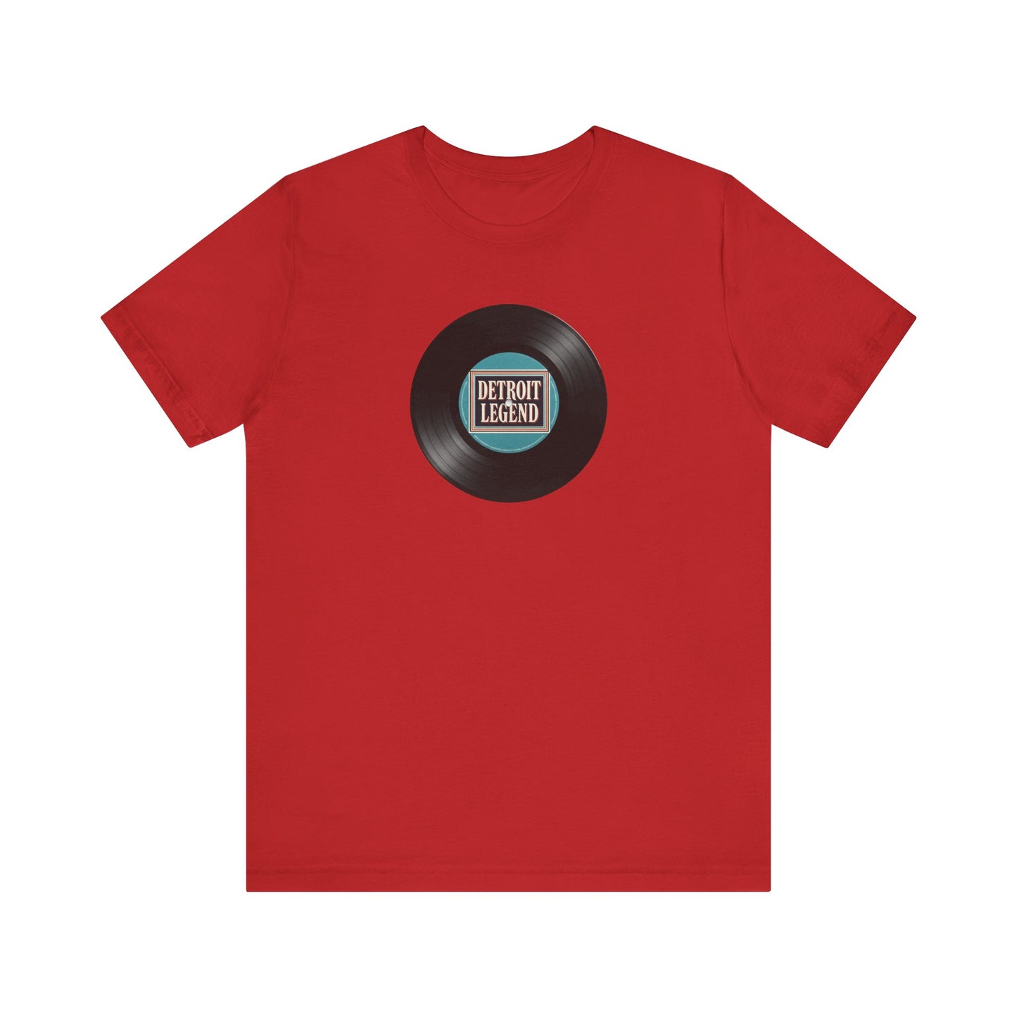 Detroit Legend Vinyl Record Tee, Music Lover Shirt, Unisex Casual Wear, Gift for Music Fans, Retro Record T-Shirt, Motown Shirt