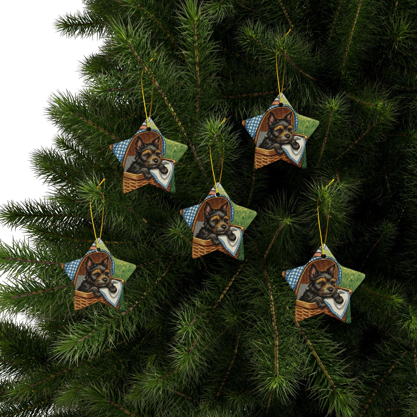 Ceramic Ornaments, Toto Wizard of Oz Tree, 2-Side Print, Collectible Series 2 Ornament, Holiday Decor, Christmas Ornament, Gift for Wizard