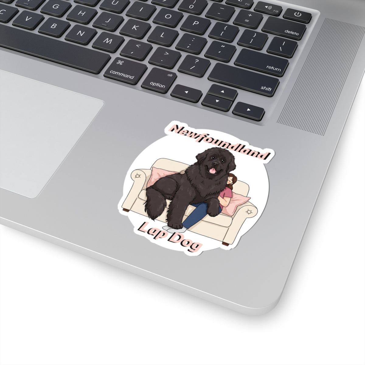 Newfoundland Lap Dog Kiss-Cut Stickers | Cute Dog Lover Decals for Laptops & More - Schmartypants