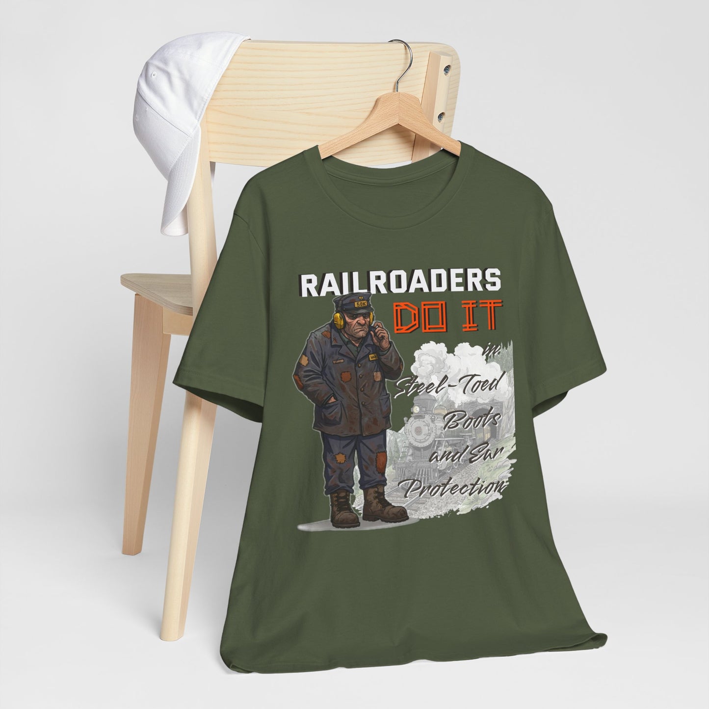Funny Railroader Shirt, Train Lover Gift, Railroad Employee Tee, Conductor Gift, Railway Worker Shirt