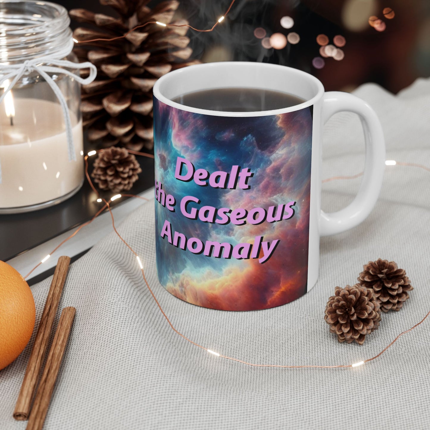 HIlarious Cosmic Ceramic Mug - Galaxy Design for Trekkies and Sci-Fi Fans - Schmartypants