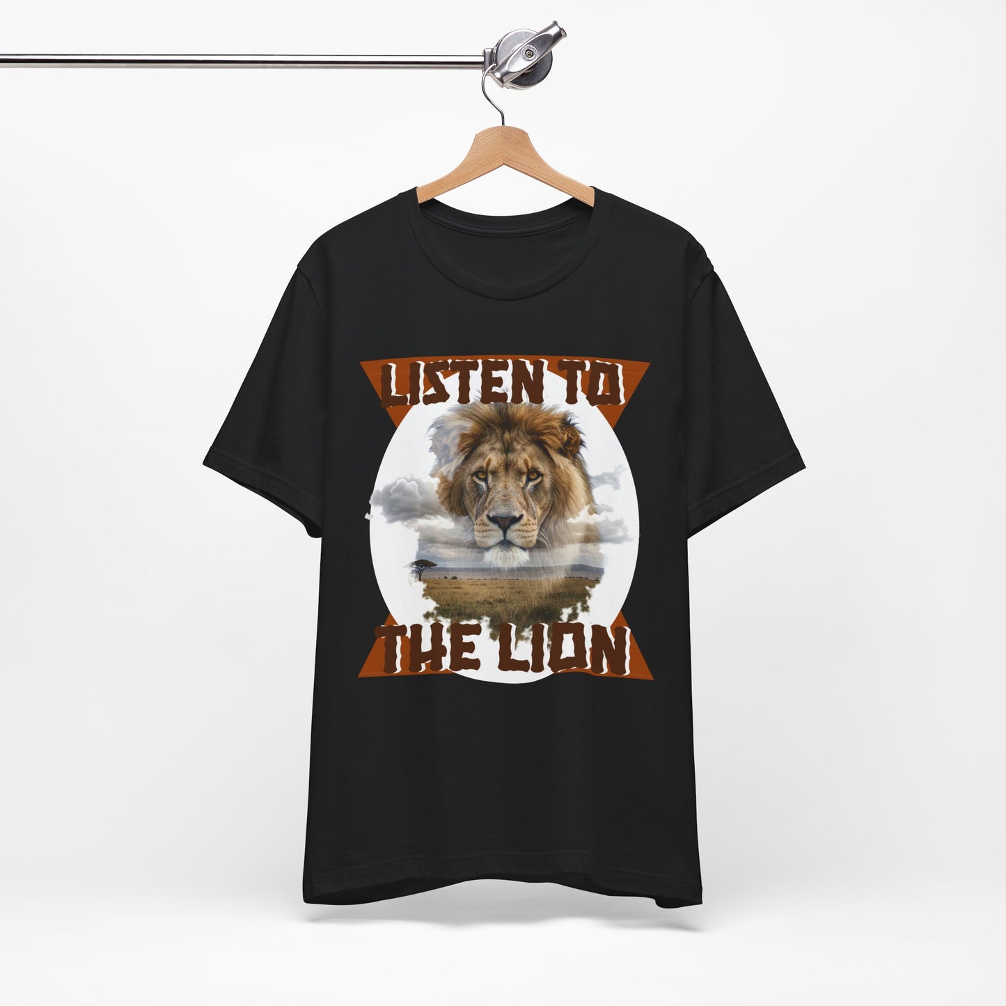 Listen to the Lion Unisex Tee, Casual T-Shirt, Wildlife Lover Gift, Nature Enthusiast Apparel, Birthday Present, Adventure Wear, Van Morrison Fans - Schmartypants