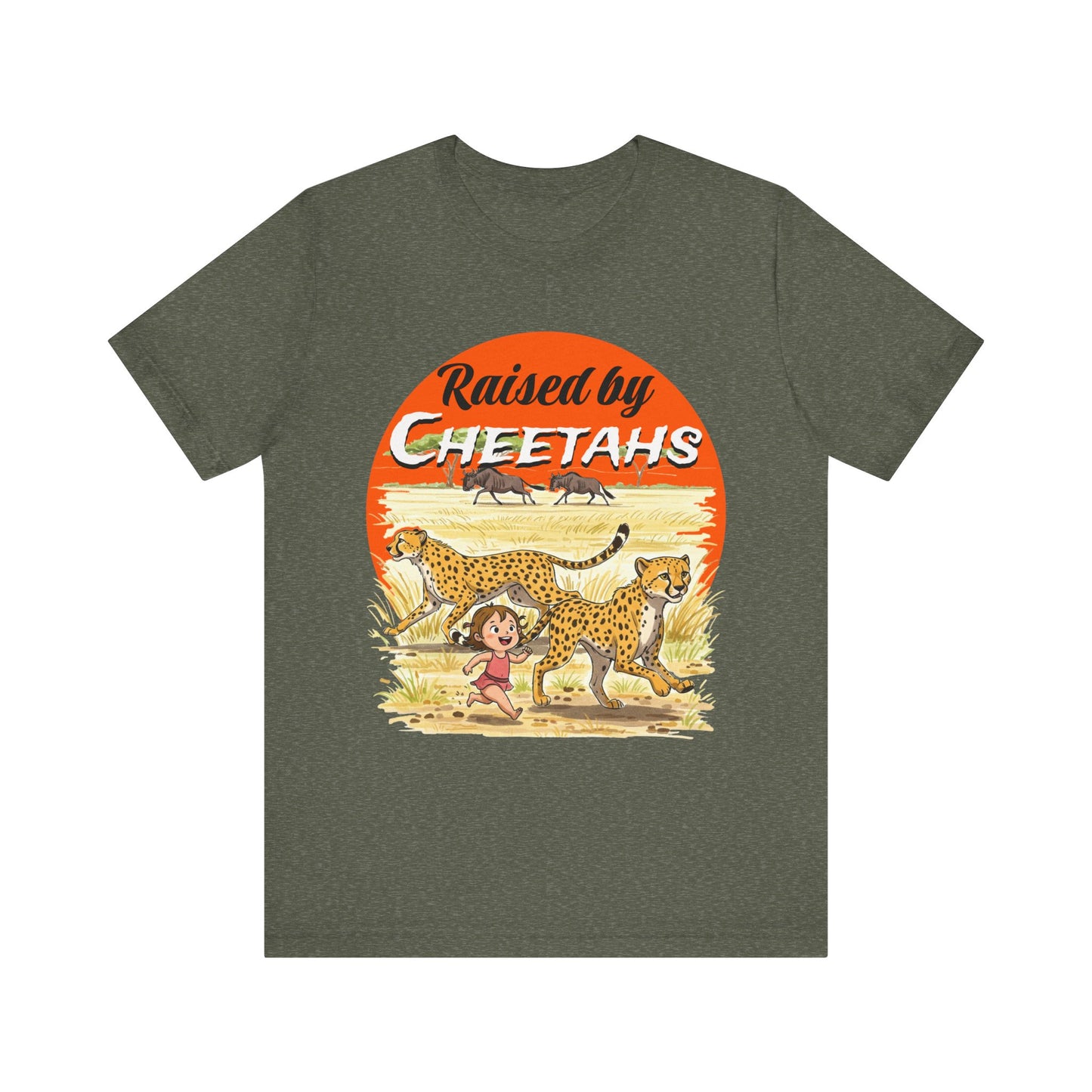 Funny Raised By Cheetahs Tee for Women- Nature and Wildlife Lovers - Schmartypants