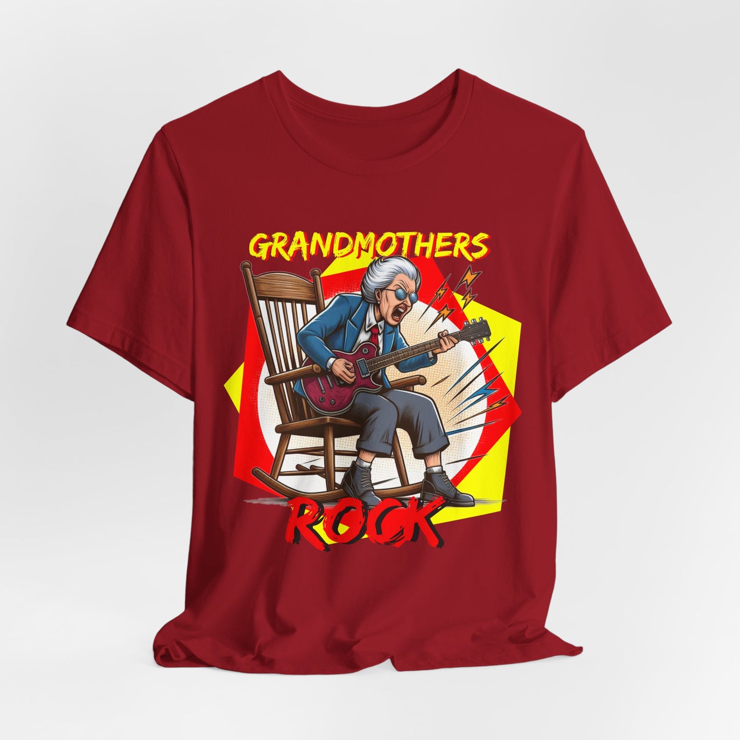 'Grandmothers Rock' Unisex Jersey Short Sleeve Tee - Funny Gift to Show Love for the Special Grandmother in Your Life - Schmartypants