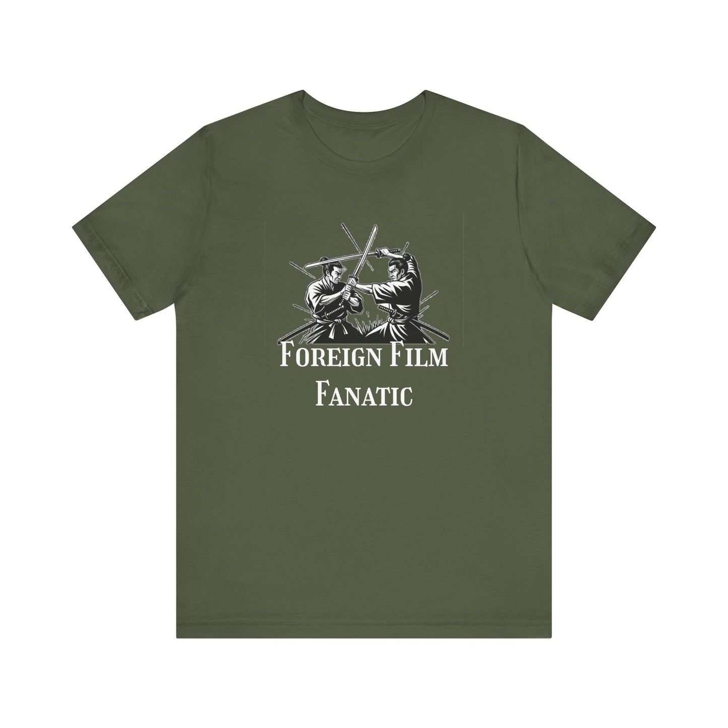 Foreign Film Fanatic Unisex Tee, Cool Graphic Shirt for Movie Lovers, Perfect Gift for Film Buffs, Stylish Casual Wear, Movie Night Tee