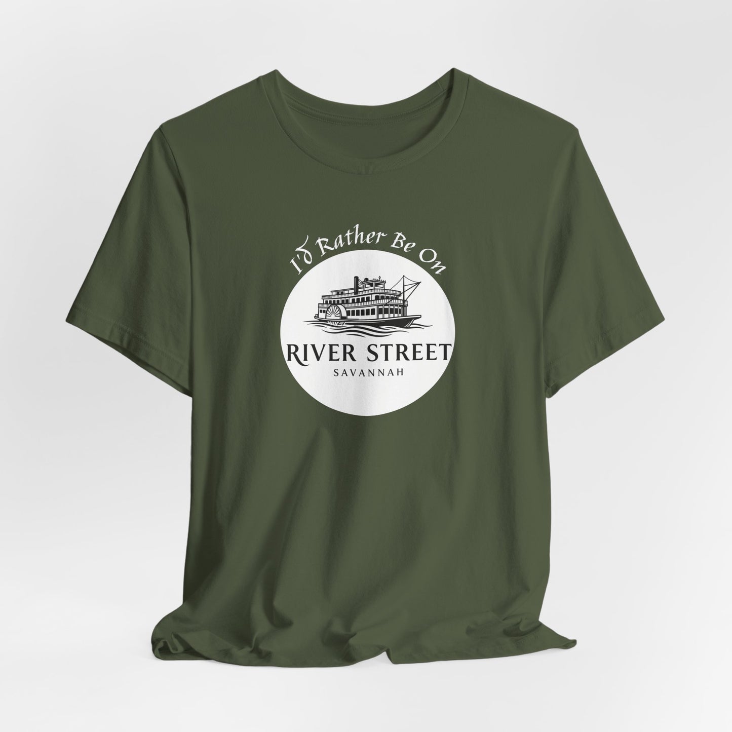 Savannah River Street Tee - I'd Rather Be On River Street, Casual T-Shirt, Travel Lover Gift, Summer Wear, Vacation Apparel, Unique Souvenir