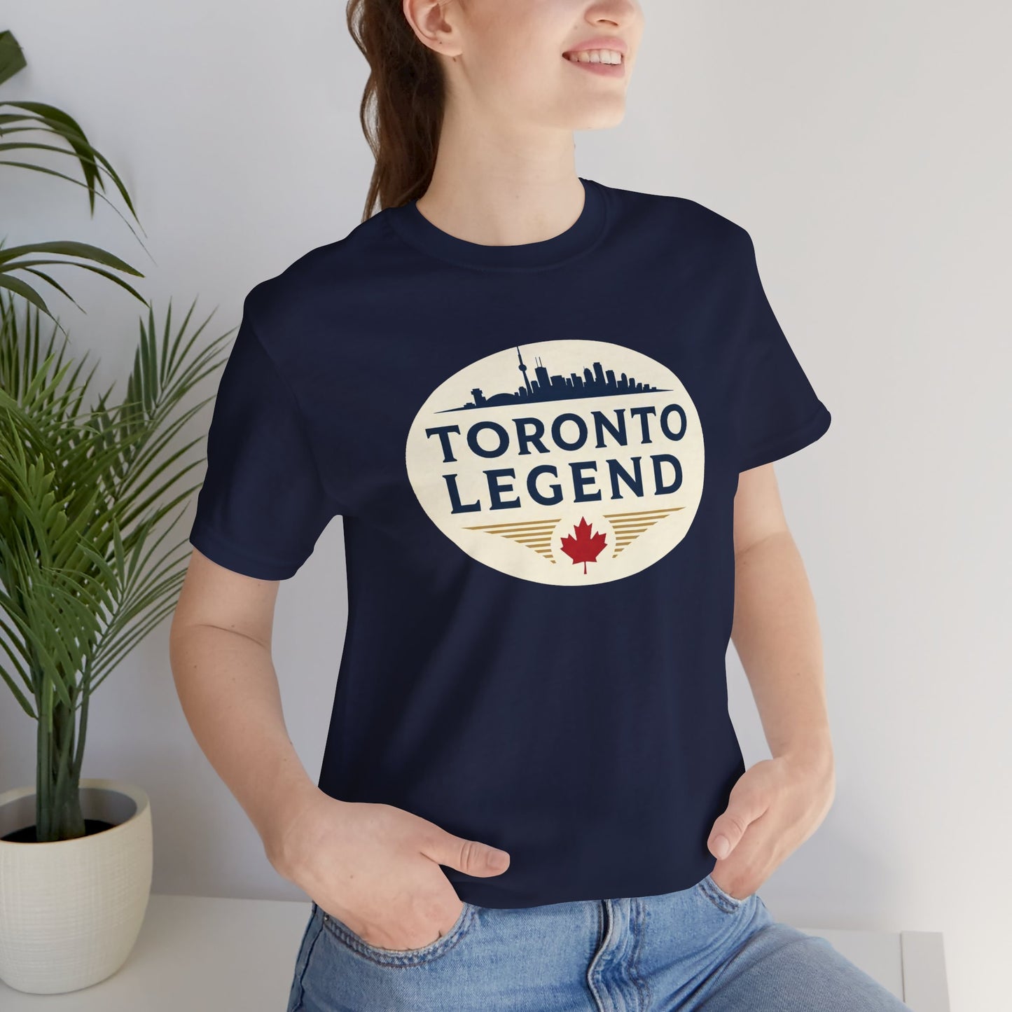 Toronto Legend Unisex Jersey Short Sleeve Tee, Toronto T-Shirt, Travel Shirt, Canada Souvenir, Gift for Travelers, Casual Wear