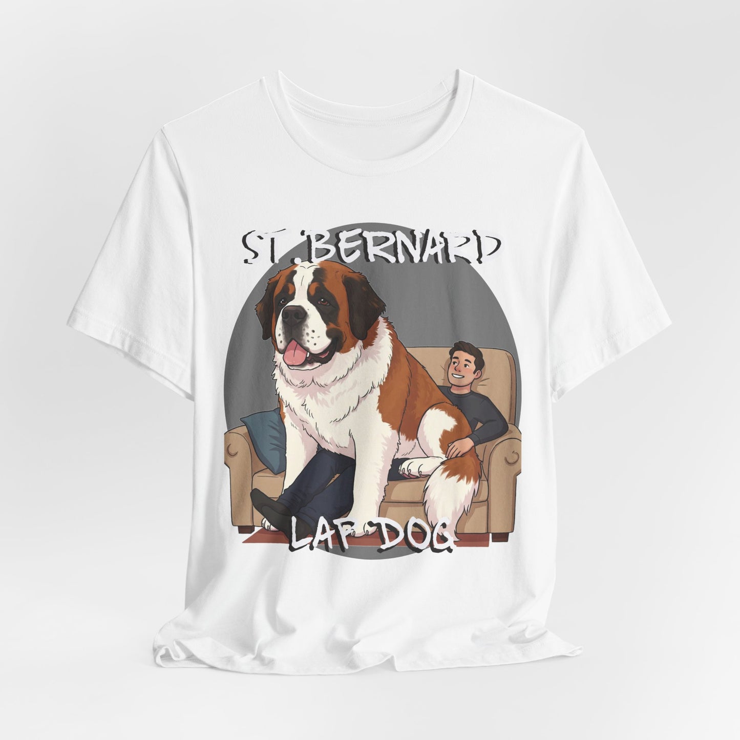 St. Bernard Funny Dog Tee - Unisex Jersey Short Sleeve T-Shirt - Schmartypants