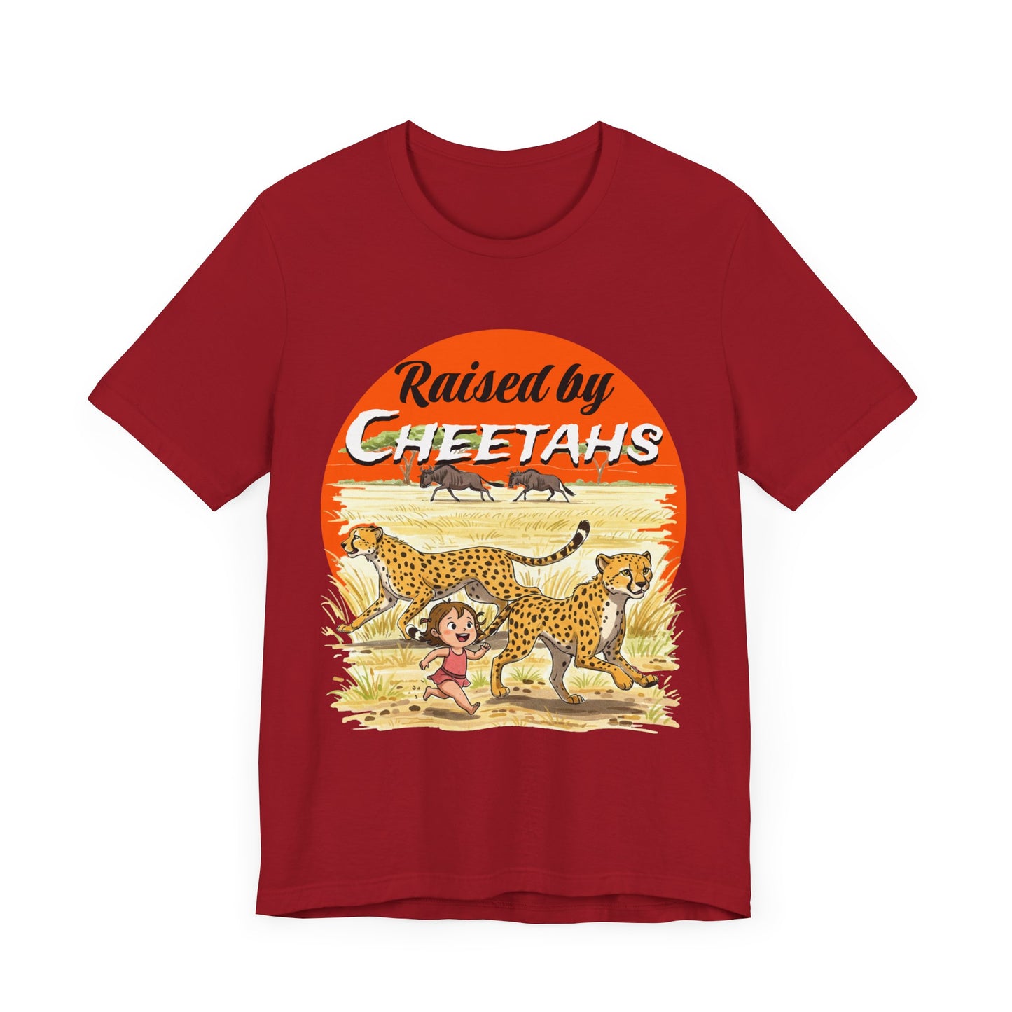 Funny Raised By Cheetahs Tee for Women- Nature and Wildlife Lovers - Schmartypants