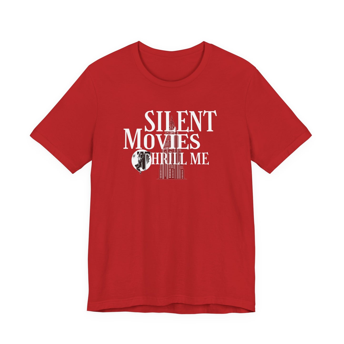 Silent Movies Thrill Me Tee, Unisex T-Shirt, Vintage Film Lover Shirt, Movie Buff Gift, Retro Cinema Apparel