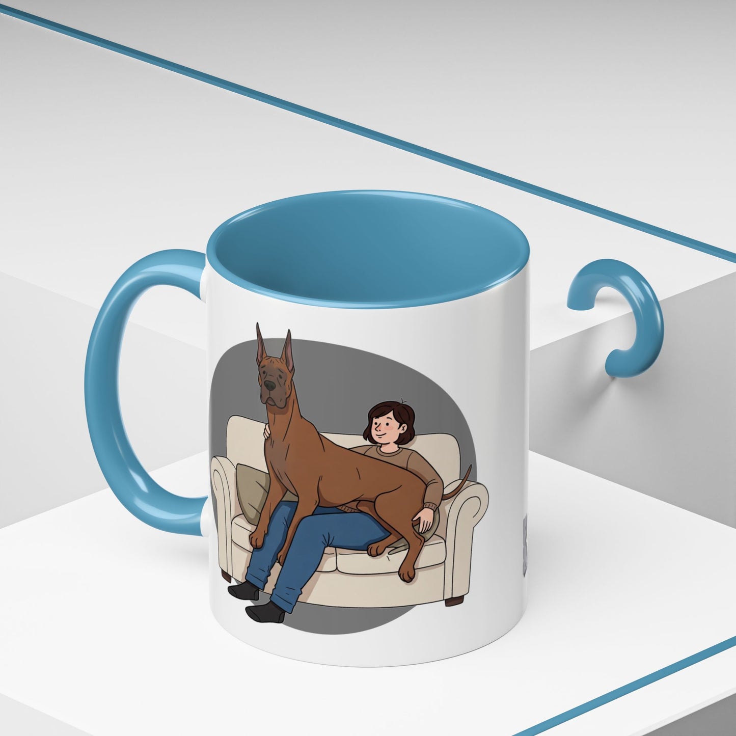 Great Dane Lap Dog Coffee Mug - Funny Pet Lover Gift - Schmartypants