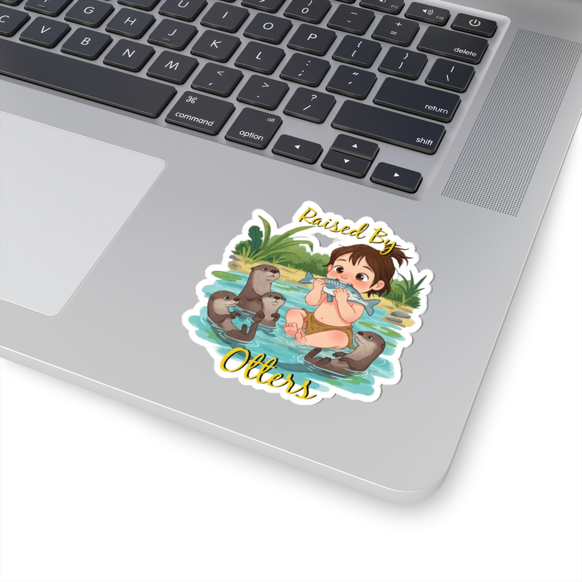 Cute Otter Family Kiss-Cut Stickers | Perfect for Kids' Room Decor, Laptop Stickers, Water Bottles, Fun Gifts, Otter Lovers