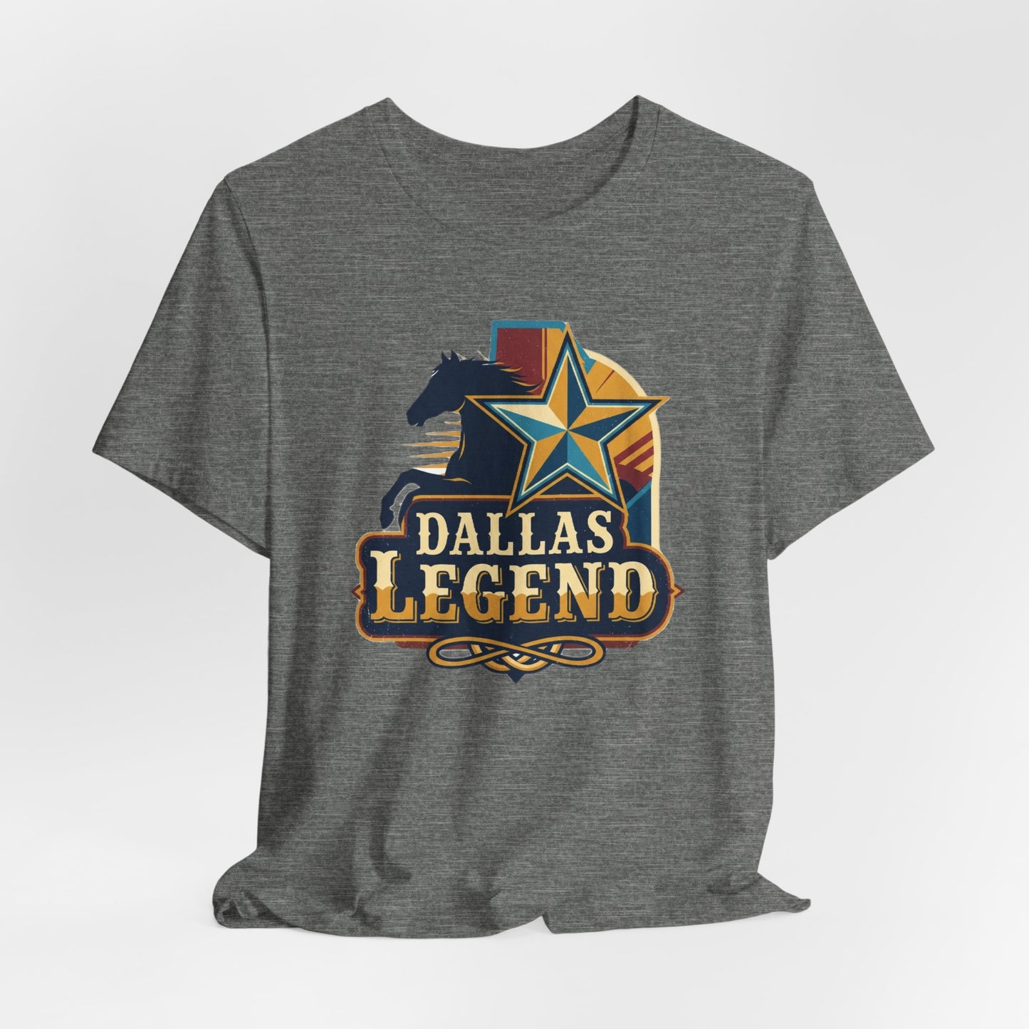 Dallas Legend Unisex Jersey Tee - Casual Style, Gift for Sports Fans, Comfort Wear, Game Day Apparel, Unique Shirt Design