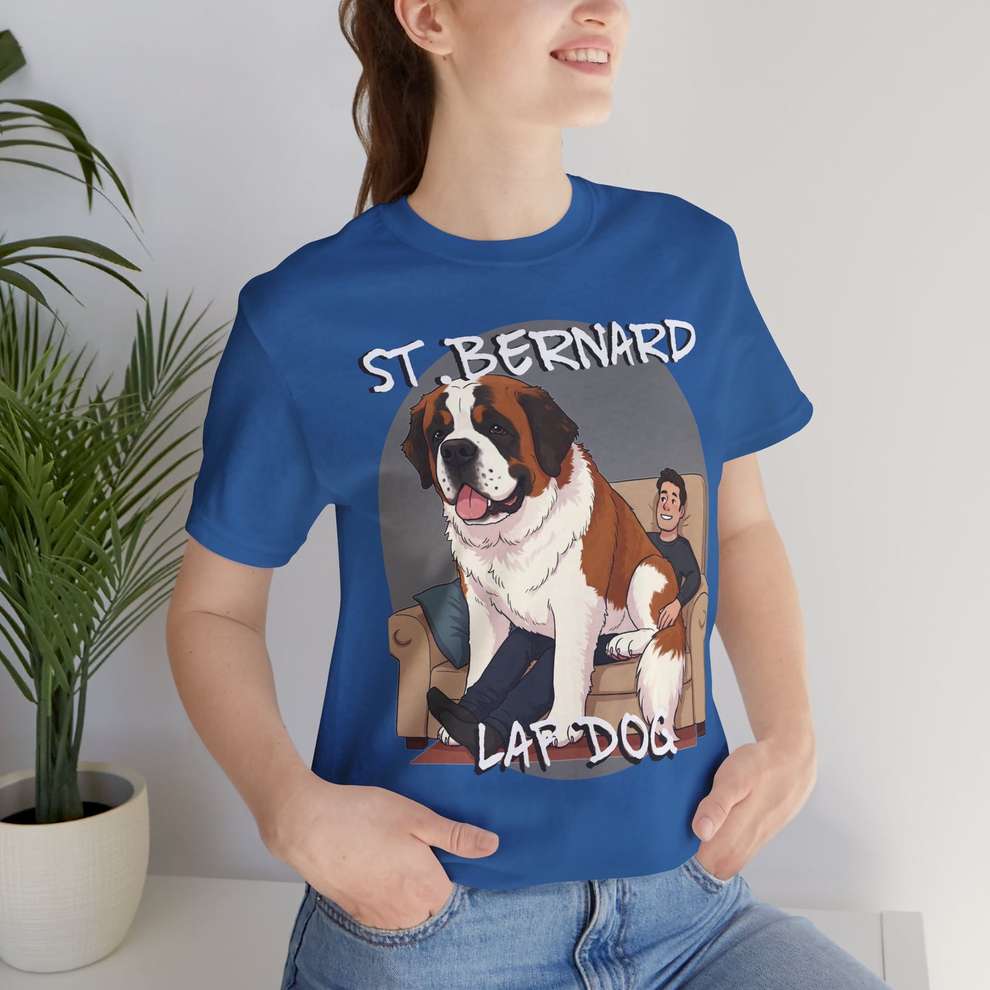 St. Bernard Funny Dog Tee - Unisex Jersey Short Sleeve T-Shirt - Schmartypants