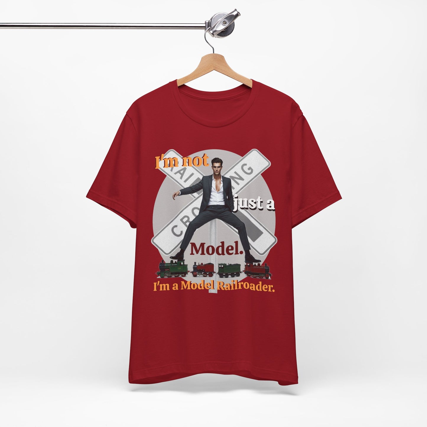 Funny Model Railroader Tee - Perfect Gift for Train Enthusiasts - Schmartypants