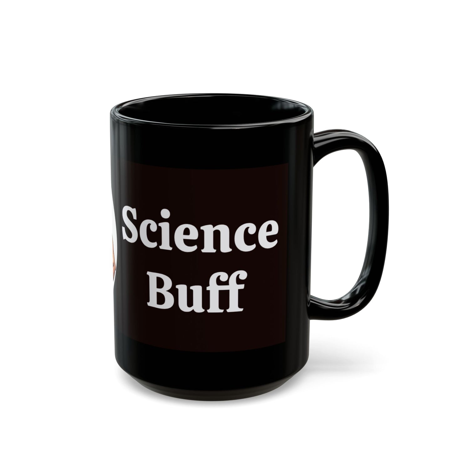 Black 'Science Buff' Mug - Funny Gift for Science Lovers, Physics Students, Einstein, Coffee Lover Mug, Geeky Coffee Mug, Unique Science Mug, Ideal for Birthdays - Schmartypants