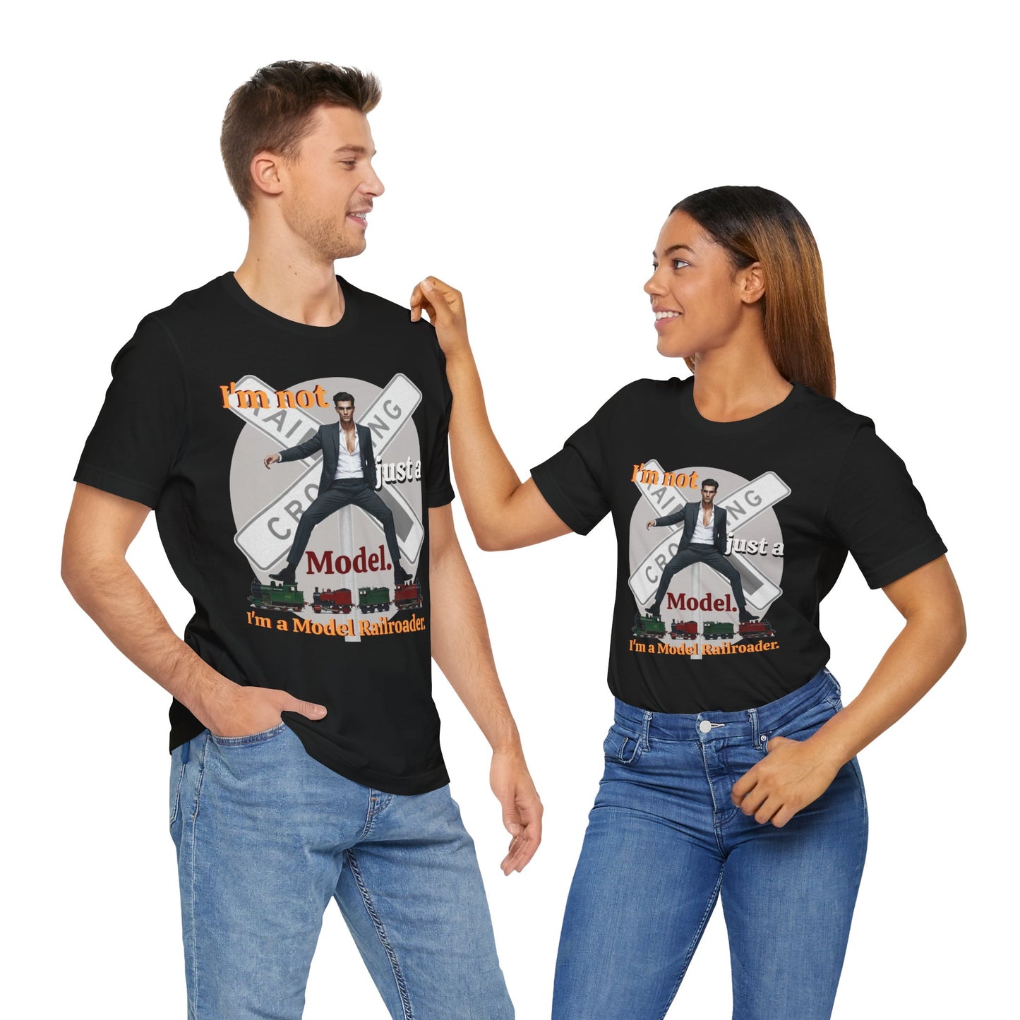 Funny Model Railroader Tee - Perfect Gift for Train Enthusiasts - Schmartypants