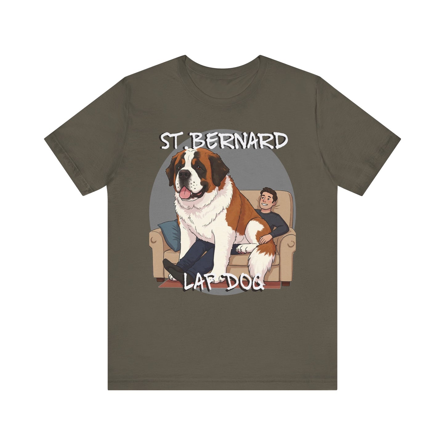 St. Bernard Funny Dog Tee - Unisex Jersey Short Sleeve T-Shirt - Schmartypants
